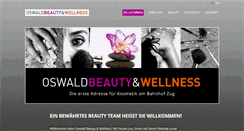 Desktop Screenshot of oswaldbeautywellness.ch