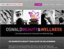 Tablet Screenshot of oswaldbeautywellness.ch